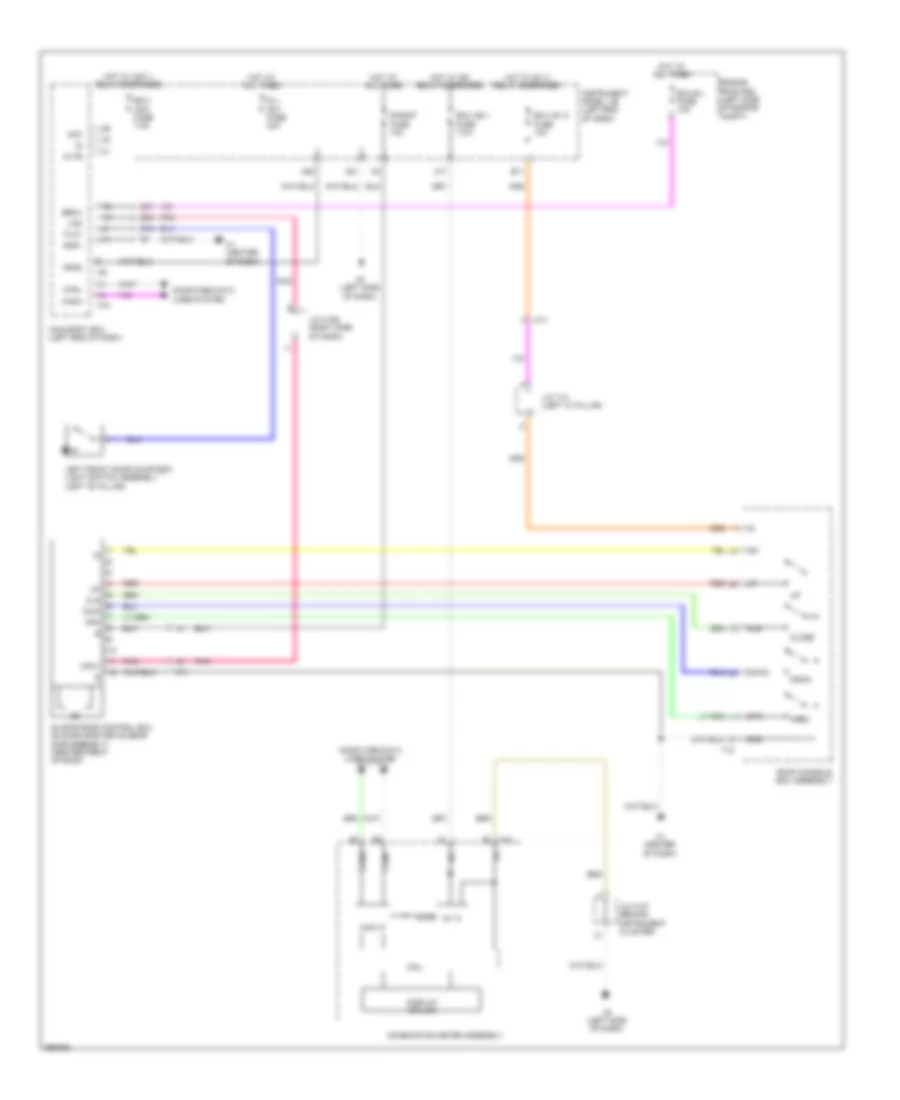 Power TopSunroof Wiring Diagram for Lexus ES 300h 2013