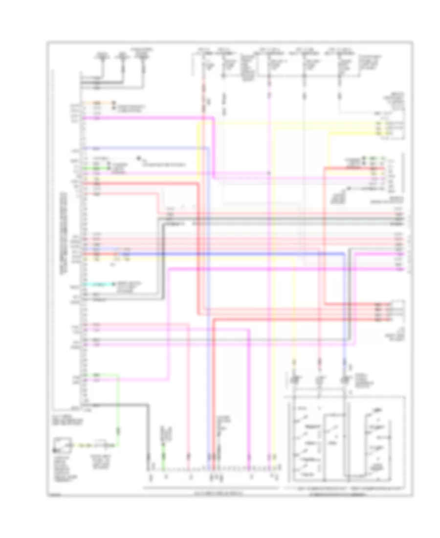 Radio Wiring Diagram with Navigation 1 of 3 for Lexus ES 300h 2013