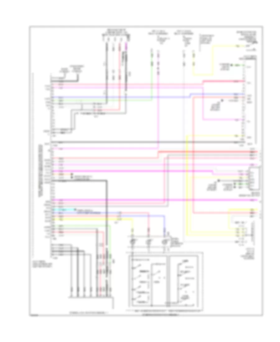 Radio Wiring Diagram without Navigation  with Multi Media Module Receiver Assembly 1 of 3 for Lexus ES 300h 2013