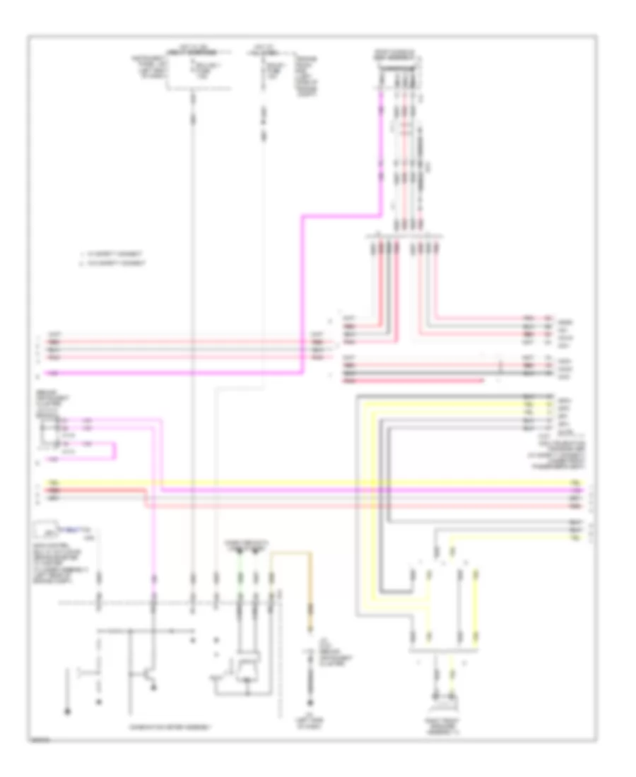 Radio Wiring Diagram without Navigation  with Multi Media Module Receiver Assembly 2 of 3 for Lexus ES 300h 2013