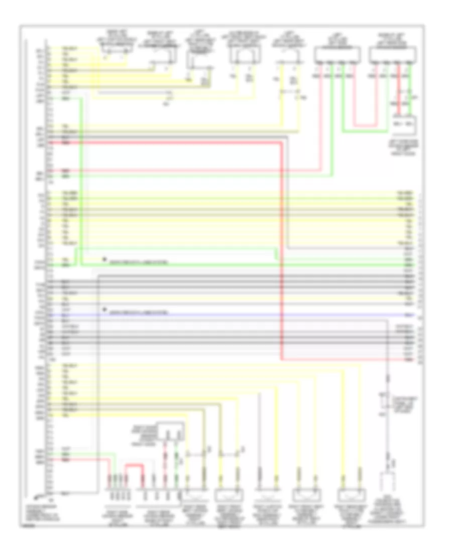 Supplemental Restraint Wiring Diagram 1 of 3 for Lexus ES 300h 2013