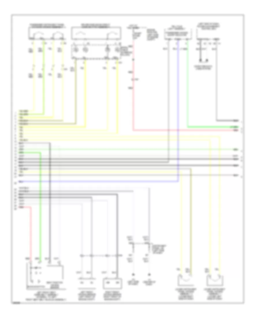 Supplemental Restraint Wiring Diagram 2 of 3 for Lexus ES 300h 2013
