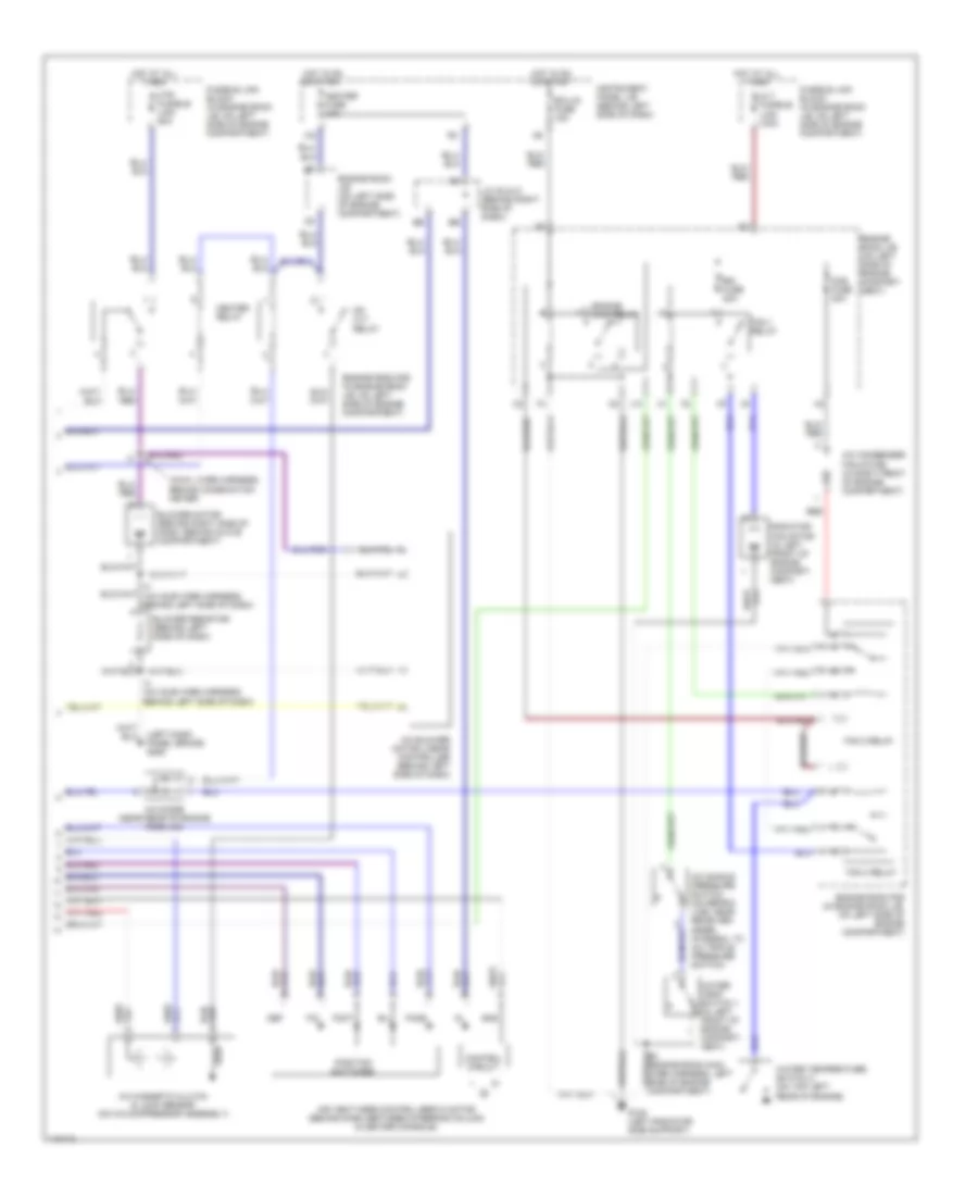 Automatic A C Wiring Diagram 2 of 2 for Lexus ES 300 1999