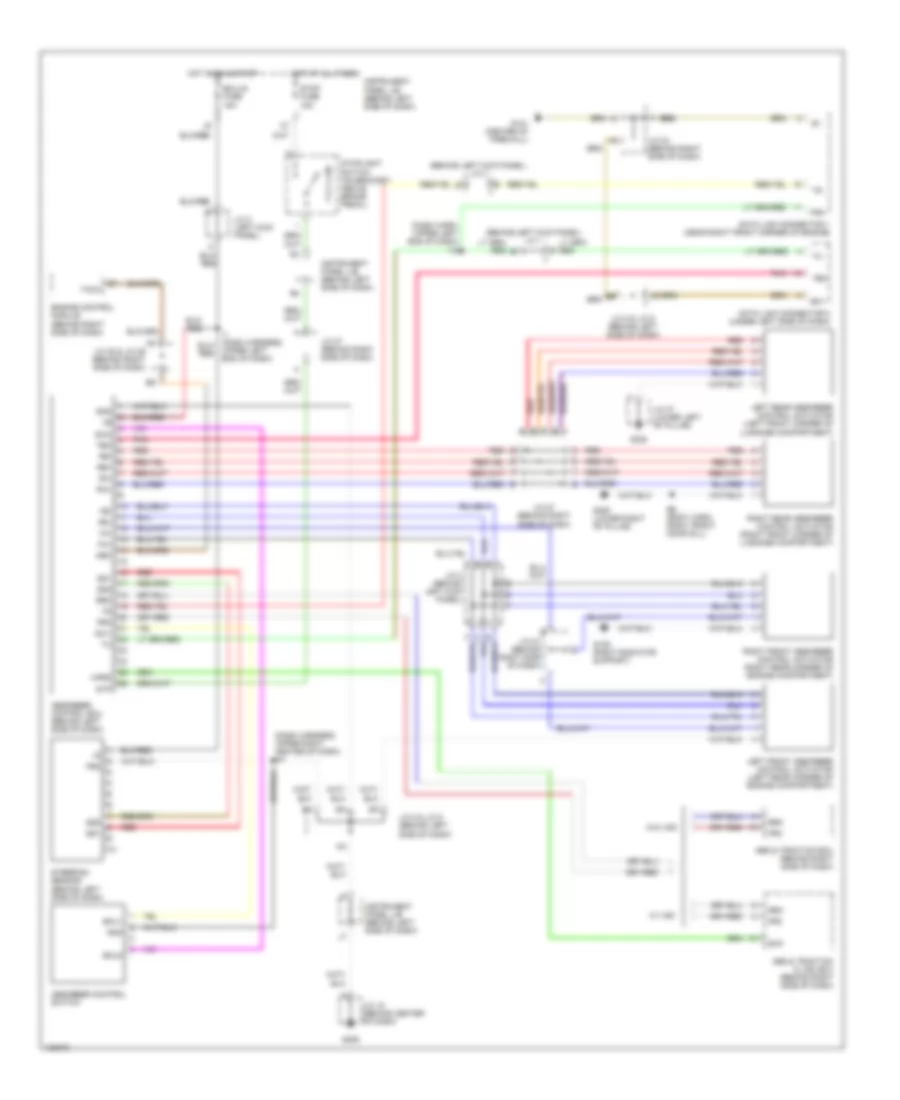 Electronic Suspension Wiring Diagram for Lexus ES 300 1999