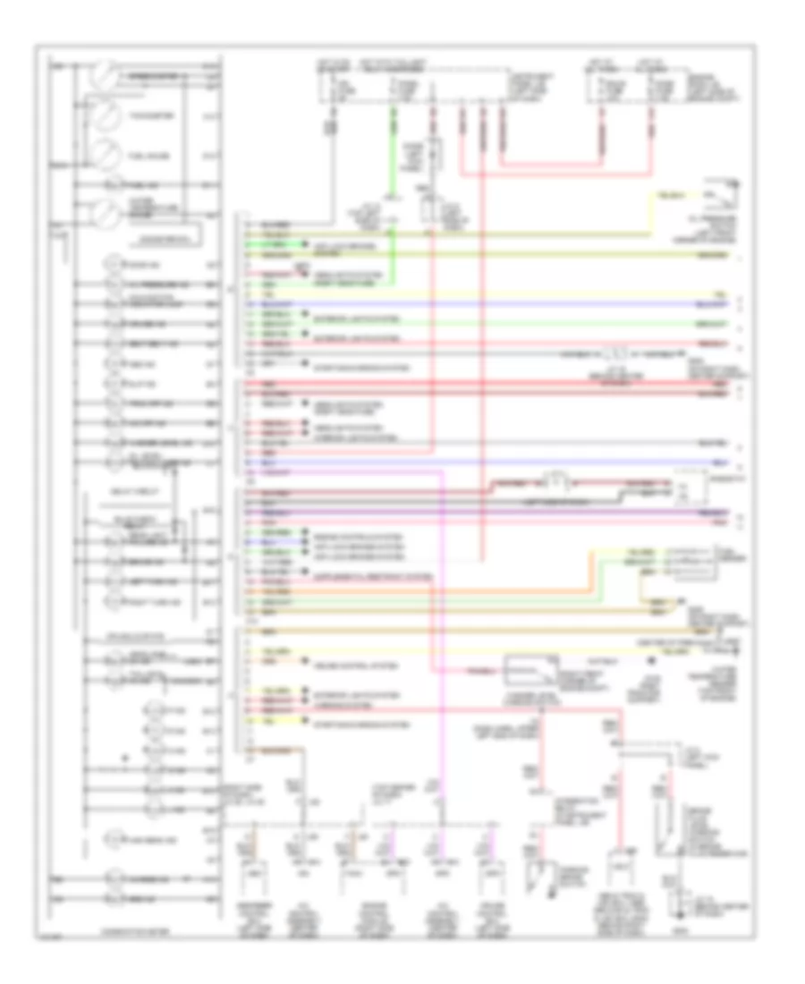 Instrument Cluster Wiring Diagram 1 of 2 for Lexus ES 300 1999