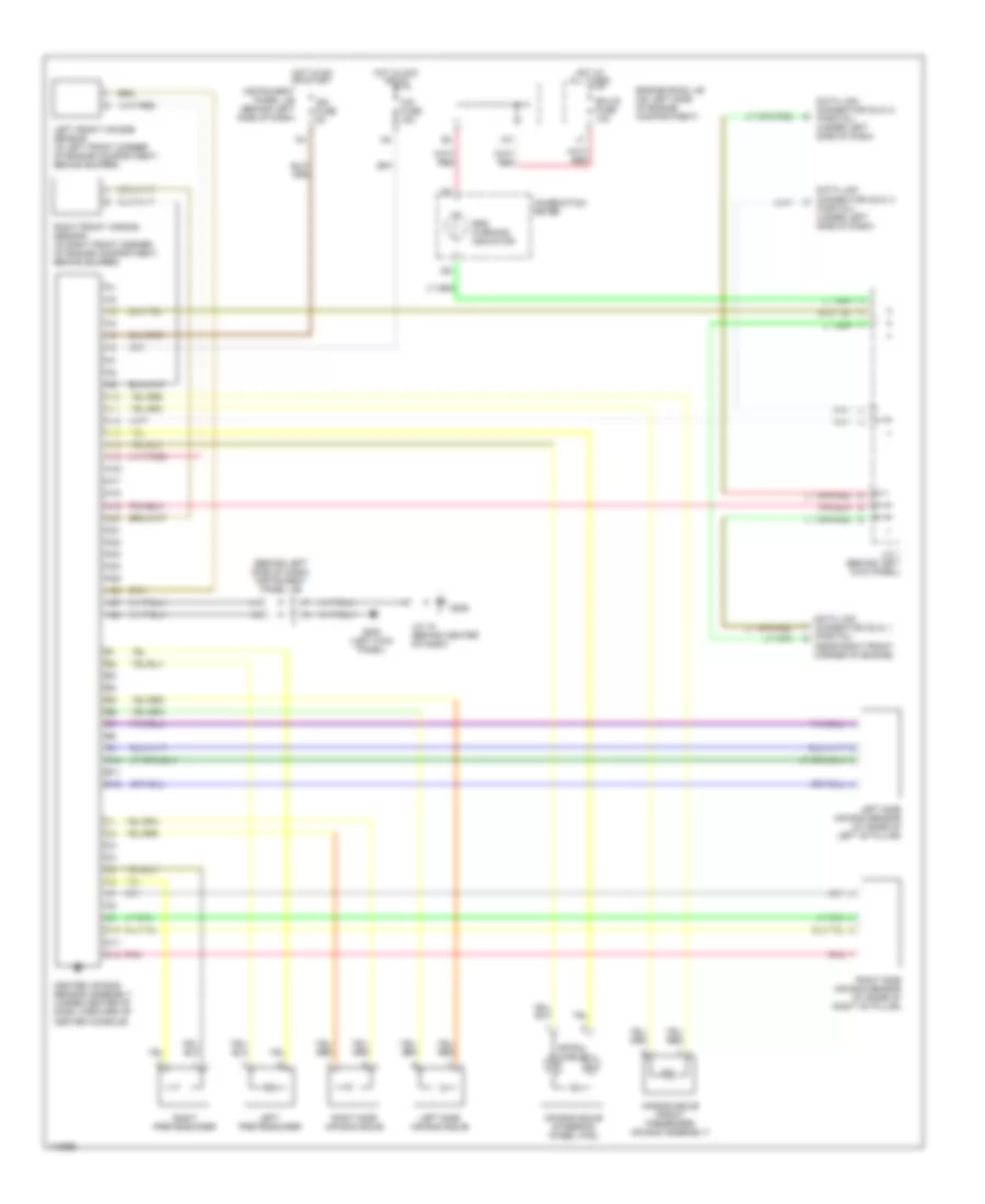 Supplemental Restraint Wiring Diagram for Lexus ES 300 1999