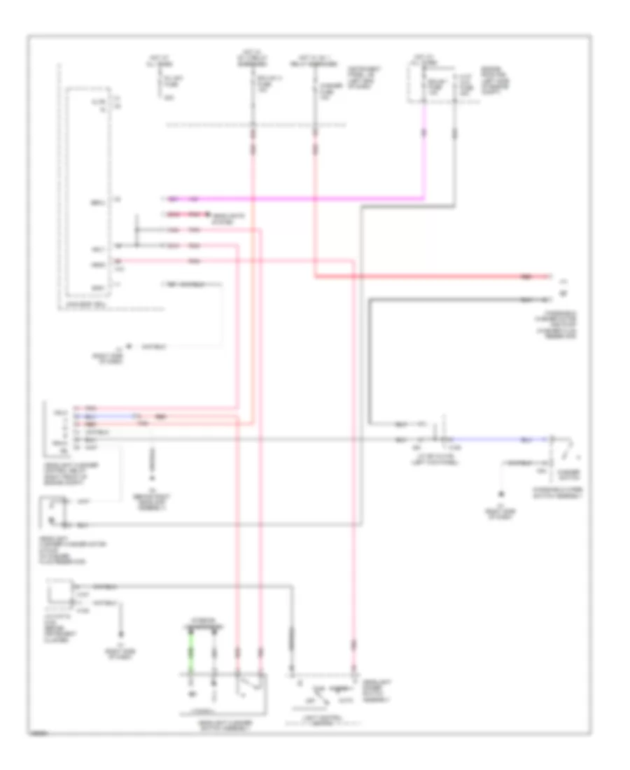 Headlamp Washer Wiring Diagram for Lexus ES 350 2013
