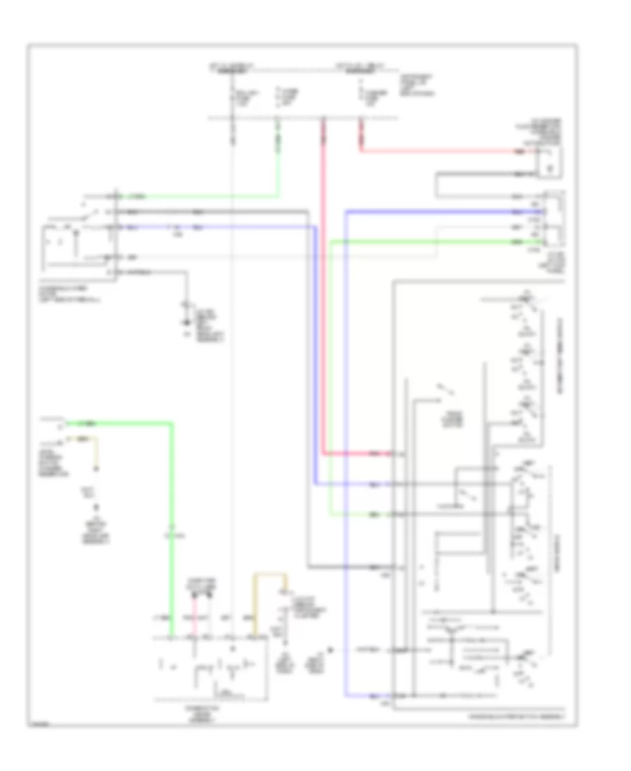 WiperWasher Wiring Diagram, without Auto Wiper System for Lexus ES 350 2013