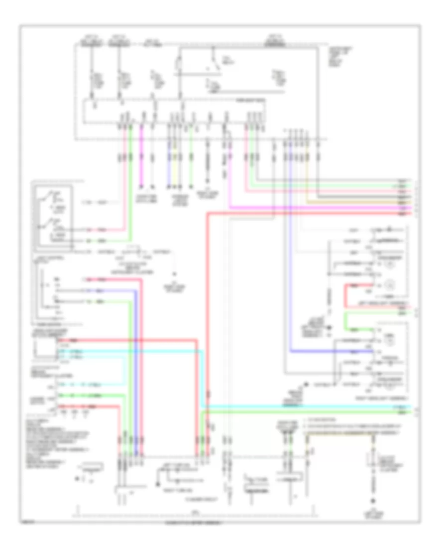 Exterior Lamps Wiring Diagram (1 of 3) for Lexus ES 350 2013