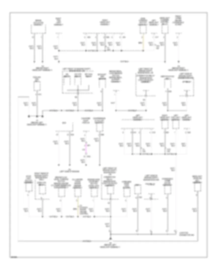Ground Distribution Wiring Diagram 1 of 6 for Lexus ES 350 2013