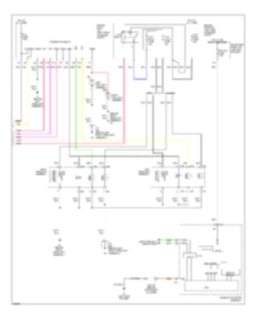 Headlamps Wiring Diagram (2 of 2) for Lexus ES 350 2013