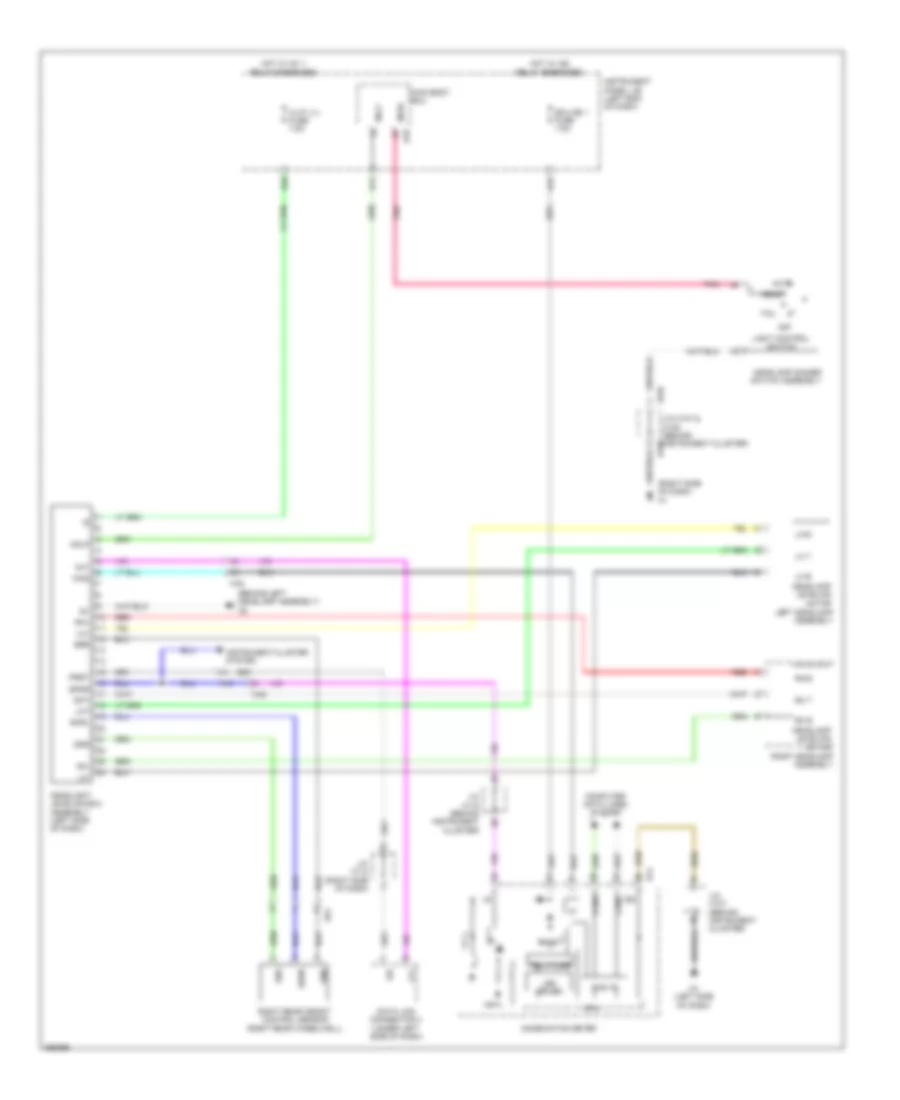 Headlamps Leveling Wiring Diagram for Lexus ES 350 2013