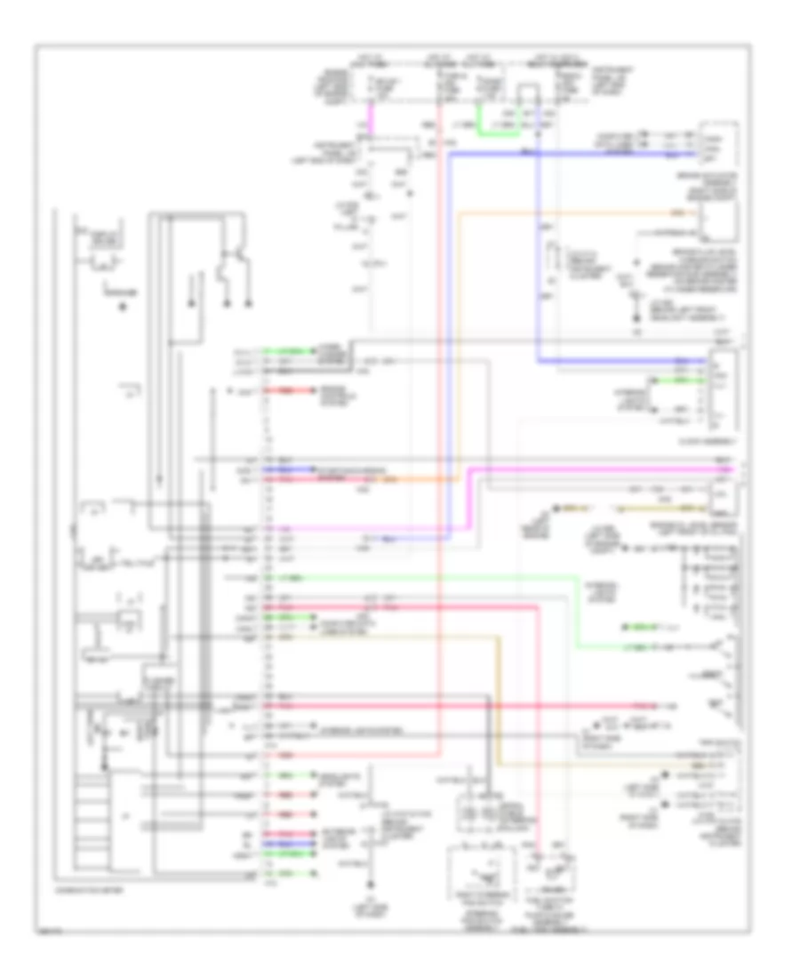 Instrument Cluster Wiring Diagram 1 of 2 for Lexus ES 350 2013
