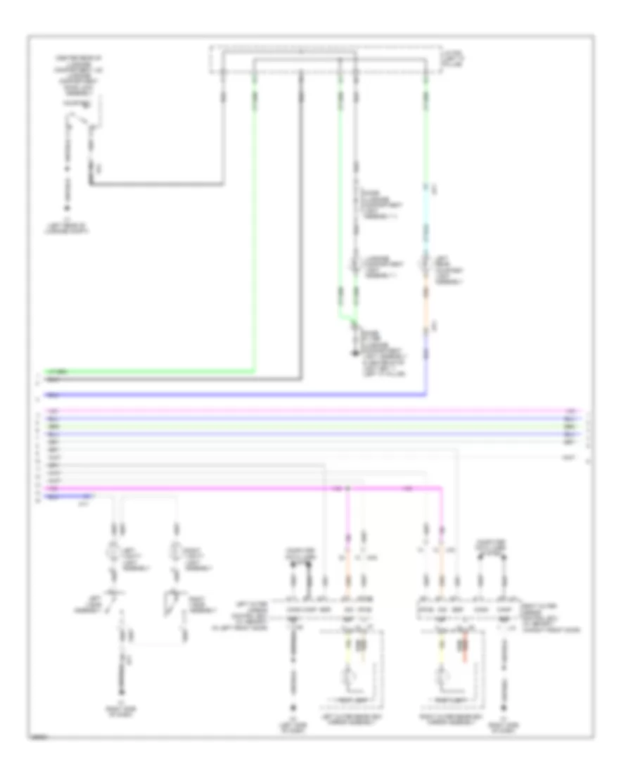 Courtesy Lamps Wiring Diagram 3 of 4 for Lexus ES 350 2013