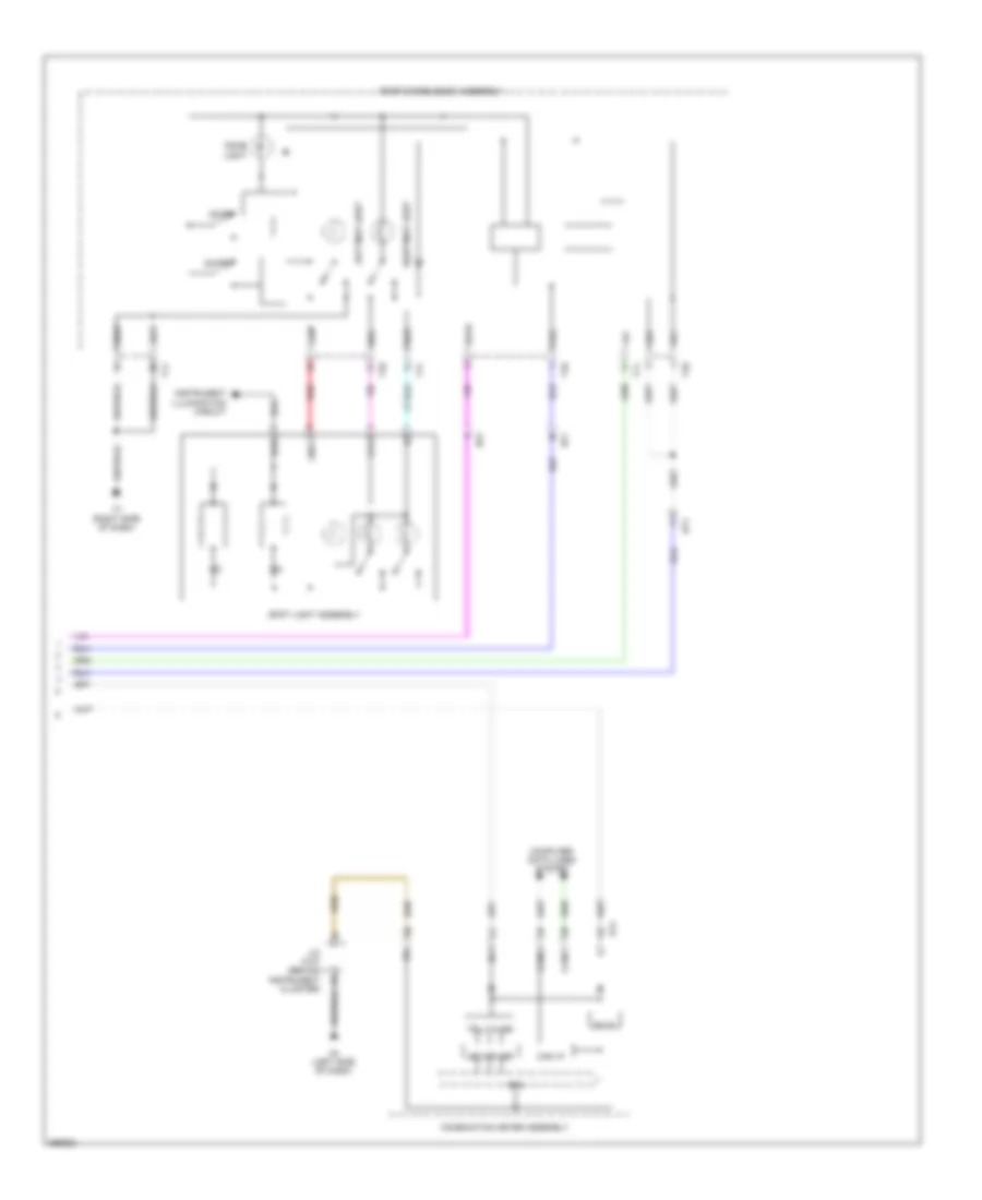 Courtesy Lamps Wiring Diagram 4 of 4 for Lexus ES 350 2013