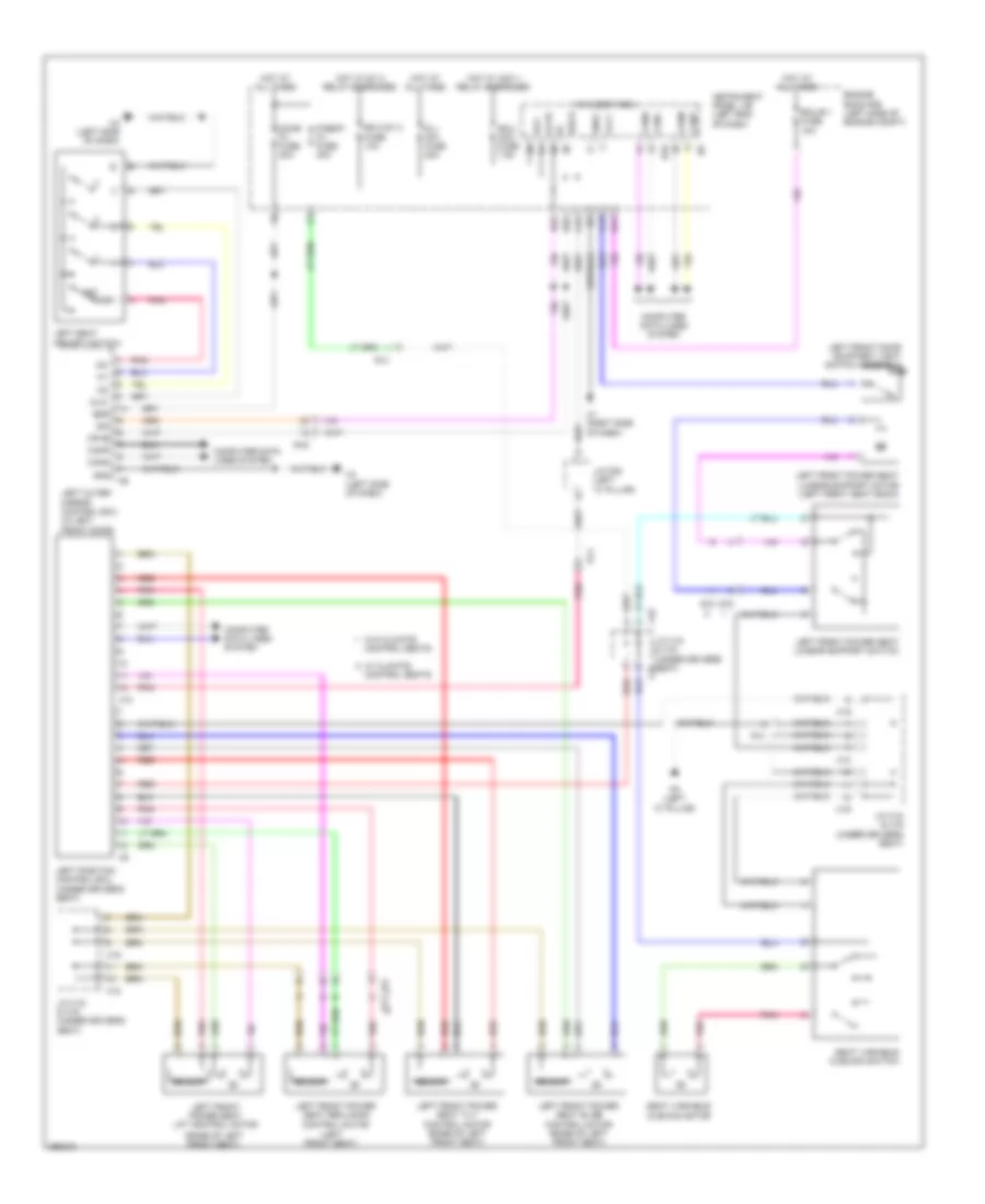 Driver s Memory Seat Wiring Diagram for Lexus ES 350 2013