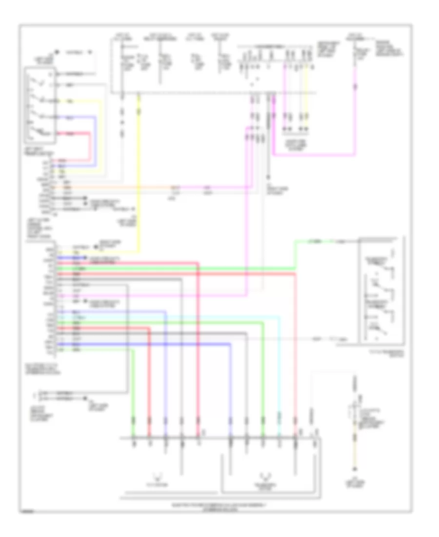 Memory Power Tilt  Power Telescopic Wiring Diagram for Lexus ES 350 2013
