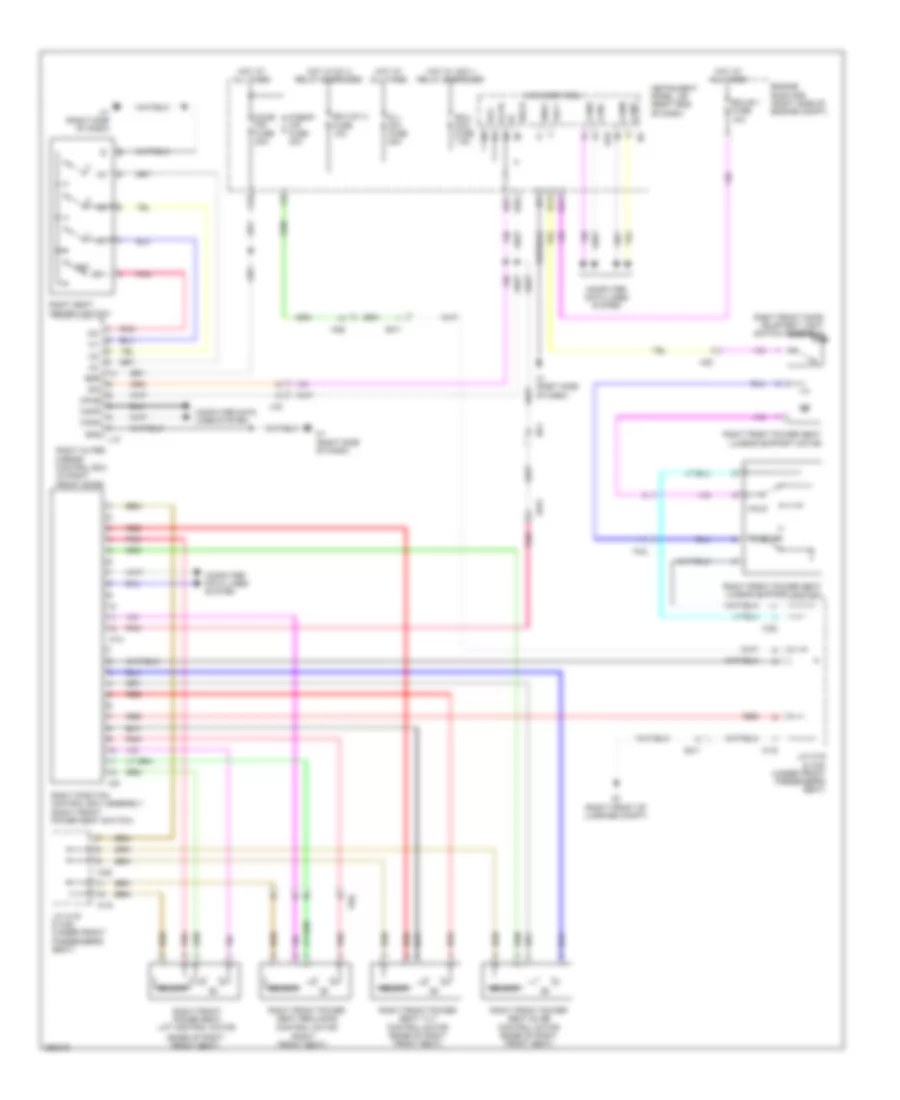 Passengers Memory Seat Wiring Diagram for Lexus ES 350 2013