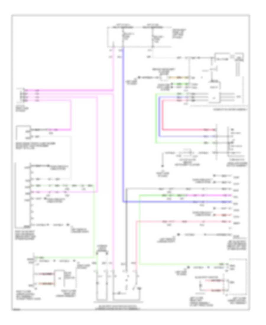 Blind Spot Monitoring Wiring Diagram for Lexus ES 350 2013