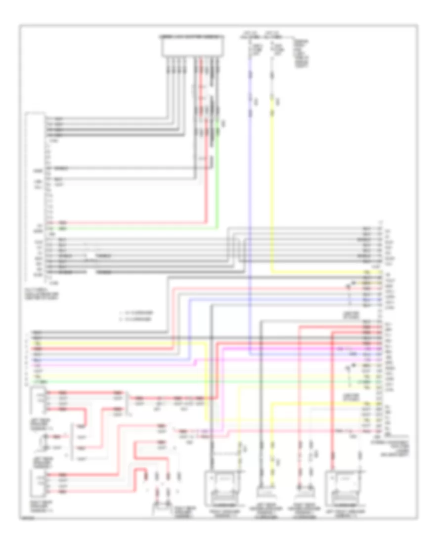Navigation Wiring Diagram 3 of 3 for Lexus ES 350 2013