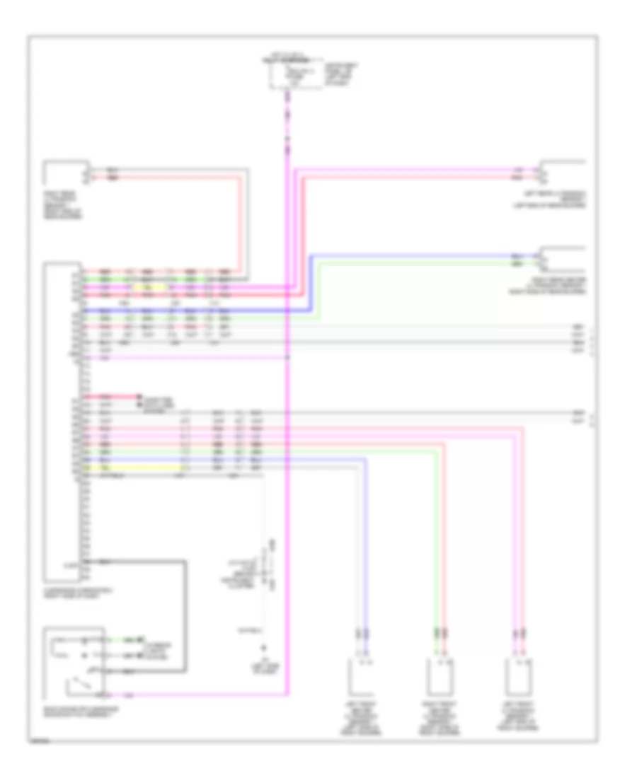 Rear Sonar Wiring Diagram 1 of 2 for Lexus ES 350 2013