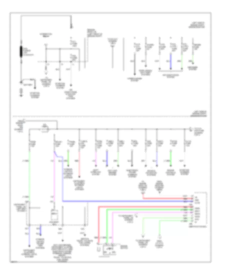 Power Distribution Wiring Diagram 1 of 4 for Lexus ES 350 2013