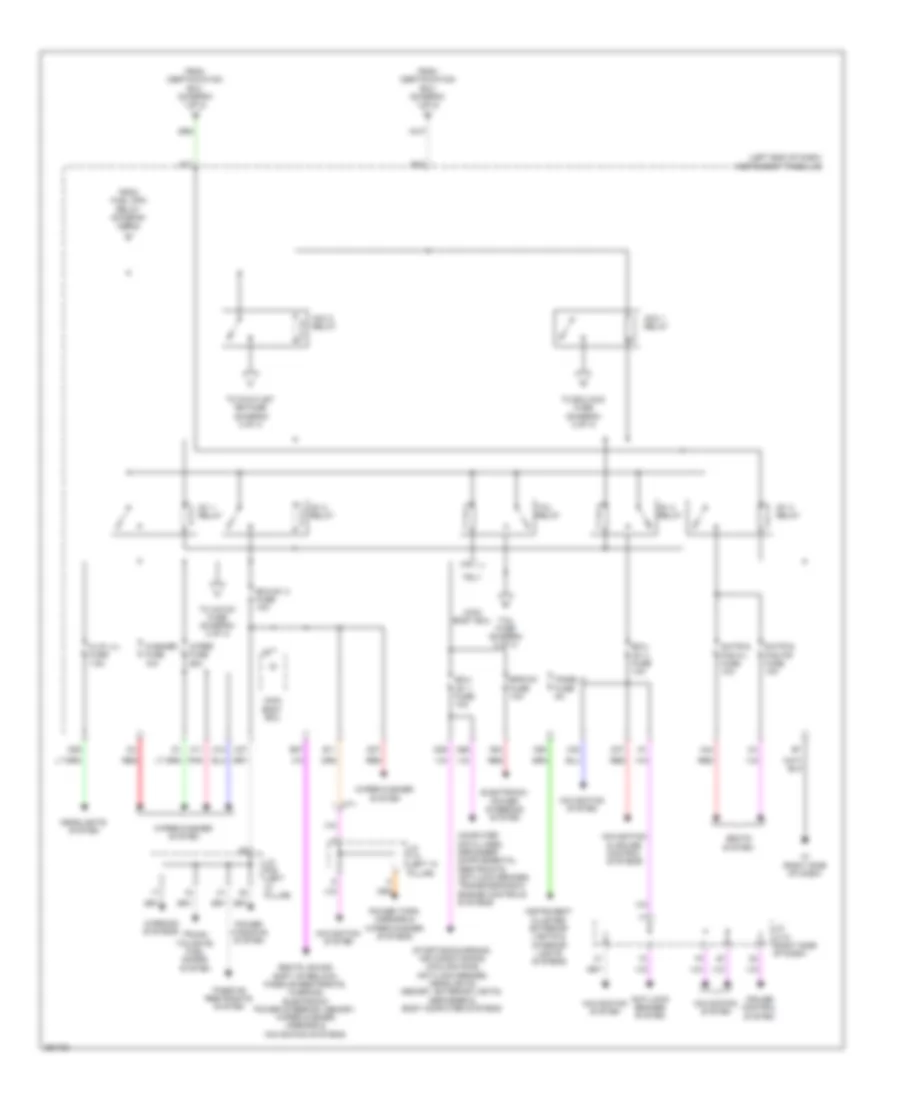 Power Distribution Wiring Diagram 4 of 4 for Lexus ES 350 2013