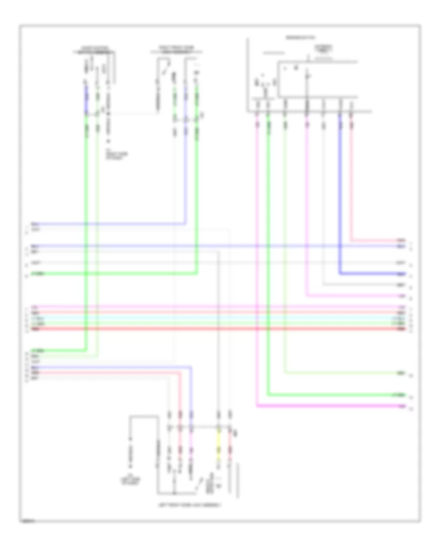 Power Door Locks Wiring Diagram (3 of 7) for Lexus ES 350 2013