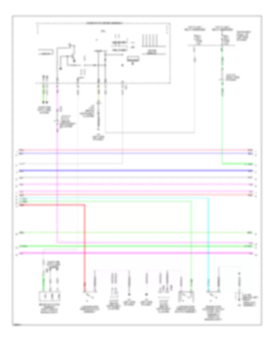 Power Door Locks Wiring Diagram (4 of 7) for Lexus ES 350 2013