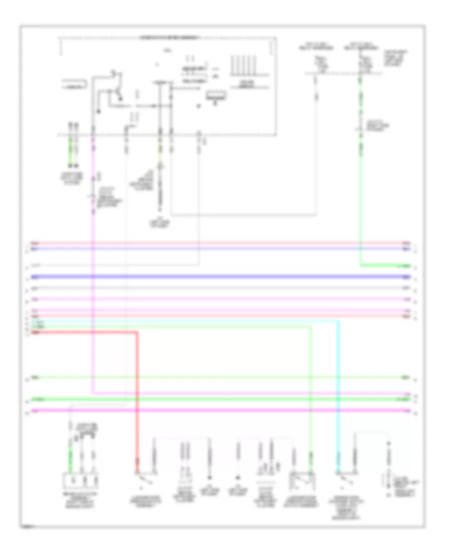 Power Door Locks Wiring Diagram 4 of 7 for Lexus ES 350 2013