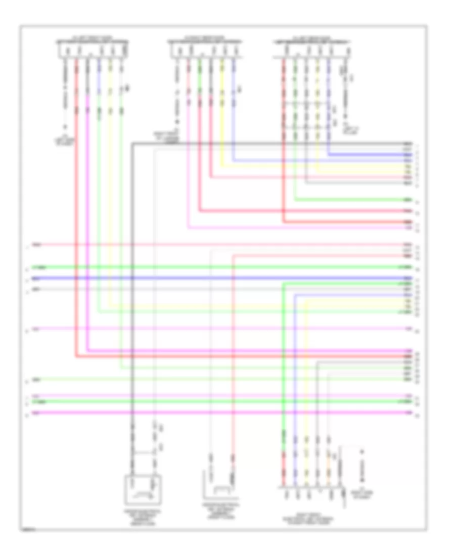 Power Door Locks Wiring Diagram (6 of 7) for Lexus ES 350 2013