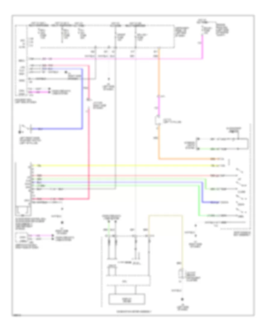 Power TopSunroof Wiring Diagram for Lexus ES 350 2013