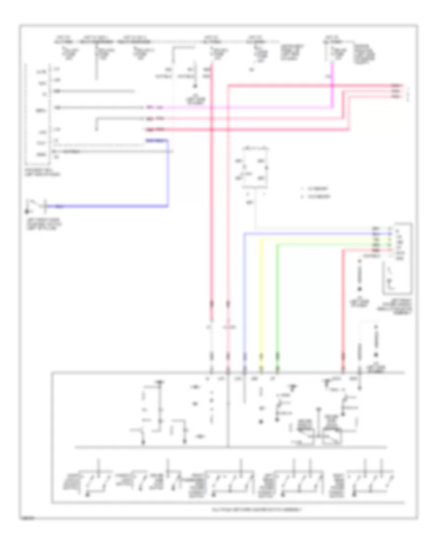 Power Windows Wiring Diagram 1 of 2 for Lexus ES 350 2013