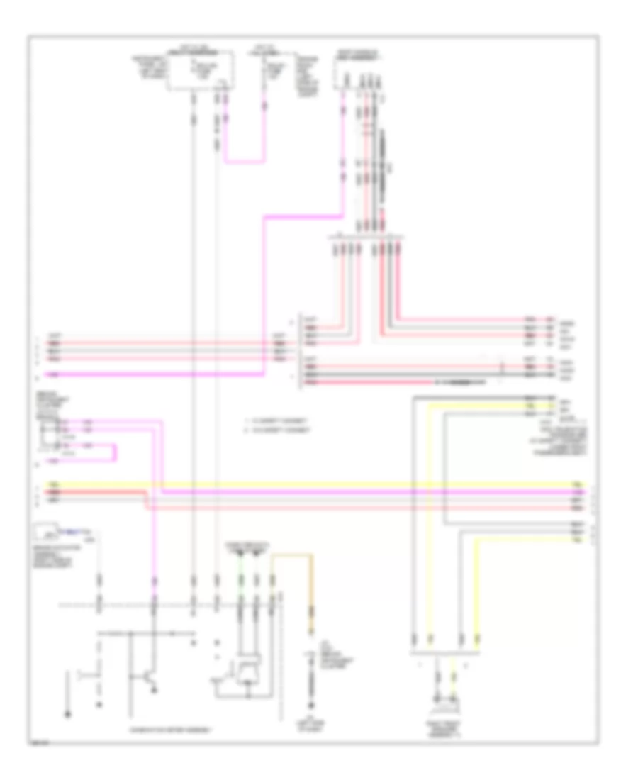 Radio Wiring Diagram without Navigation  with Multi Media Module Receiver Assembly 2 of 3 for Lexus ES 350 2013