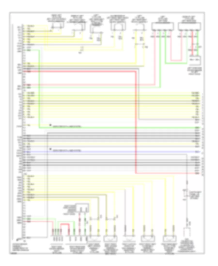 Supplemental Restraint Wiring Diagram 1 of 3 for Lexus ES 350 2013