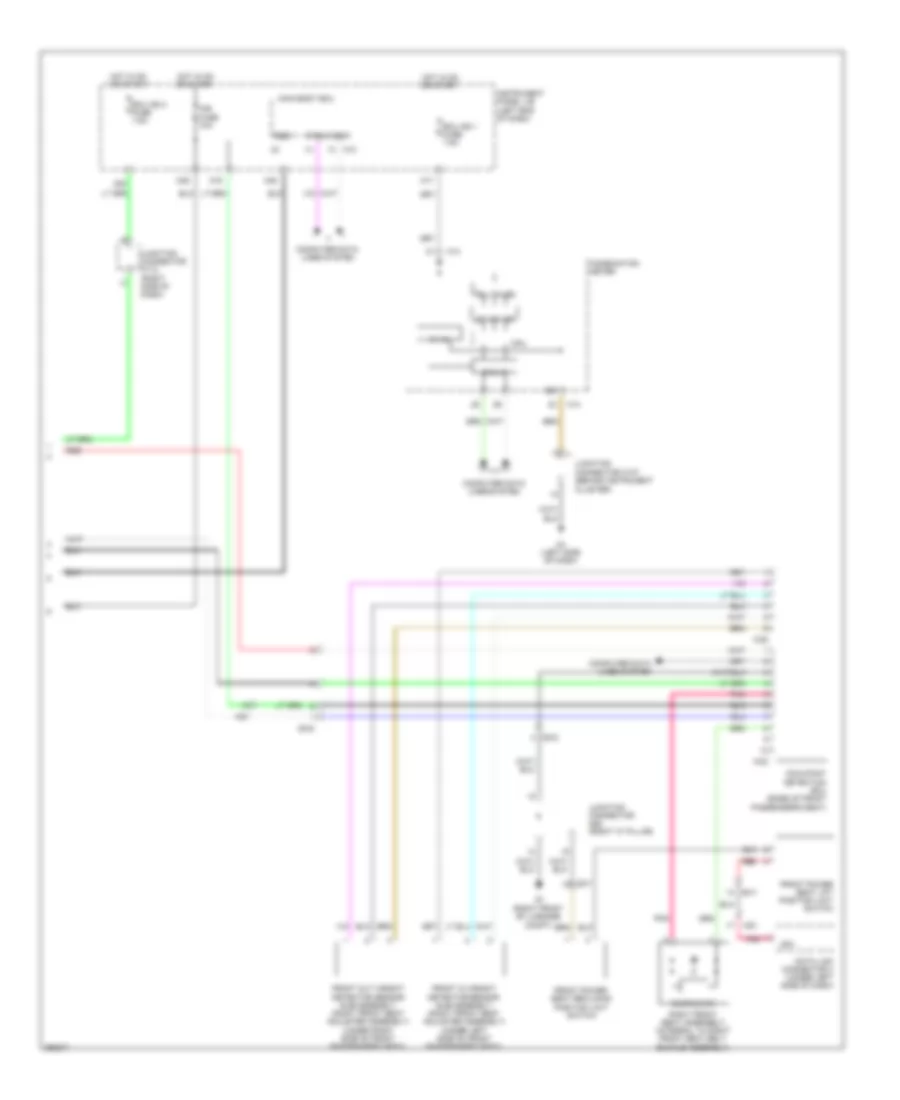 Supplemental Restraint Wiring Diagram (3 of 3) for Lexus ES 350 2013
