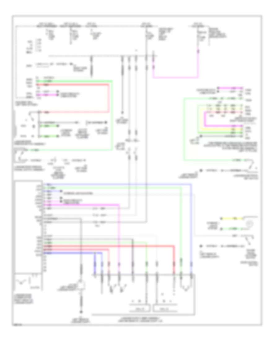 Power Trunk Opener and Closer Wiring Diagram for Lexus ES 350 2013