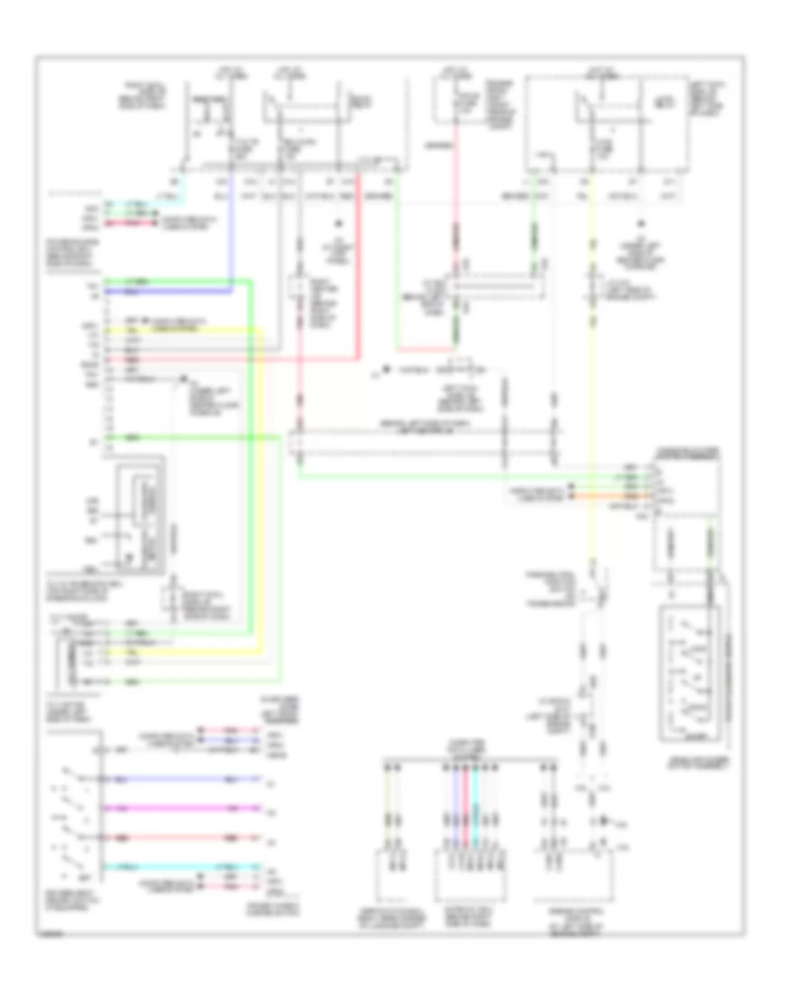 Memory Power Tilt  Power Telescopic Wiring Diagram for Lexus GS 350 2009