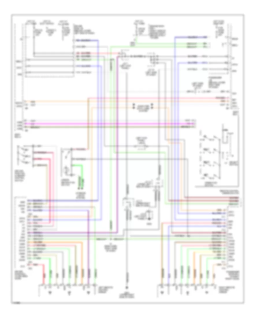 Memory System Wiring Diagrams 1 of 2 for Lexus GS 300 1999