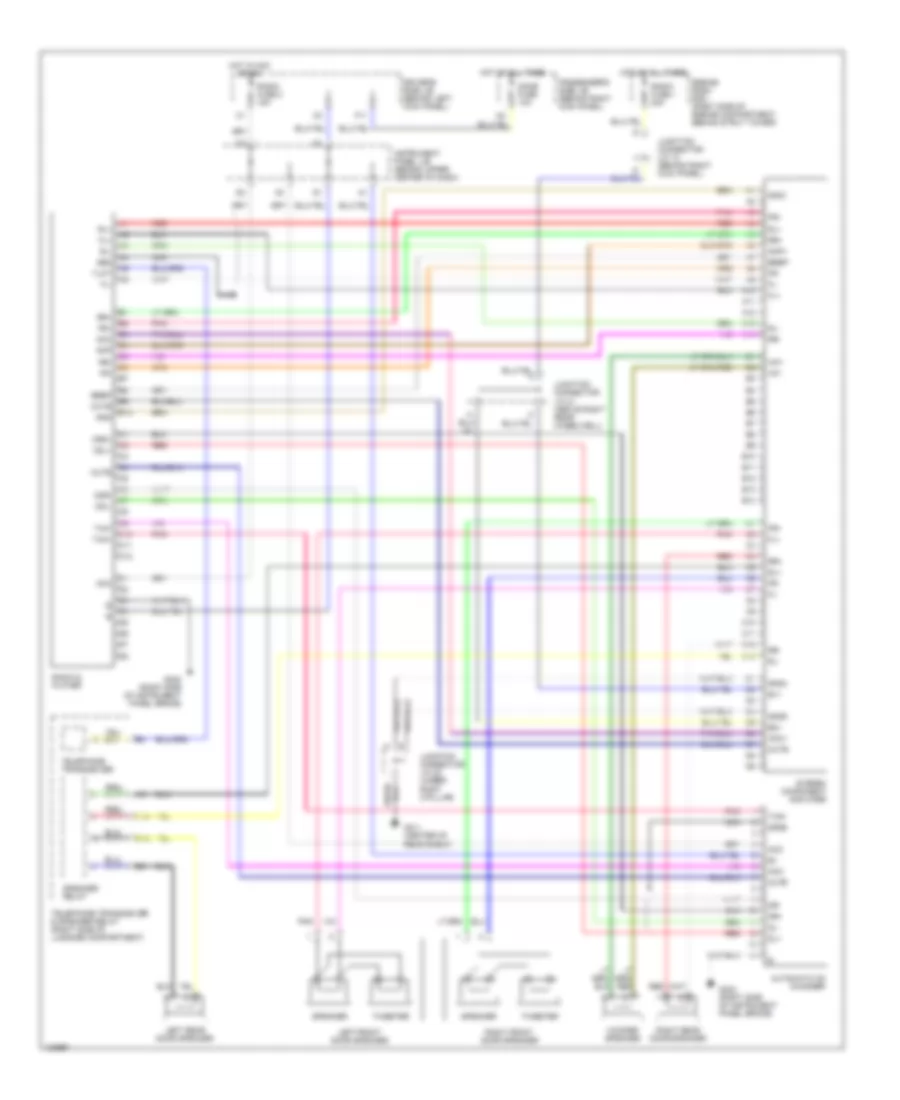 Radio Wiring Diagrams Nakamichi for Lexus GS 300 1999