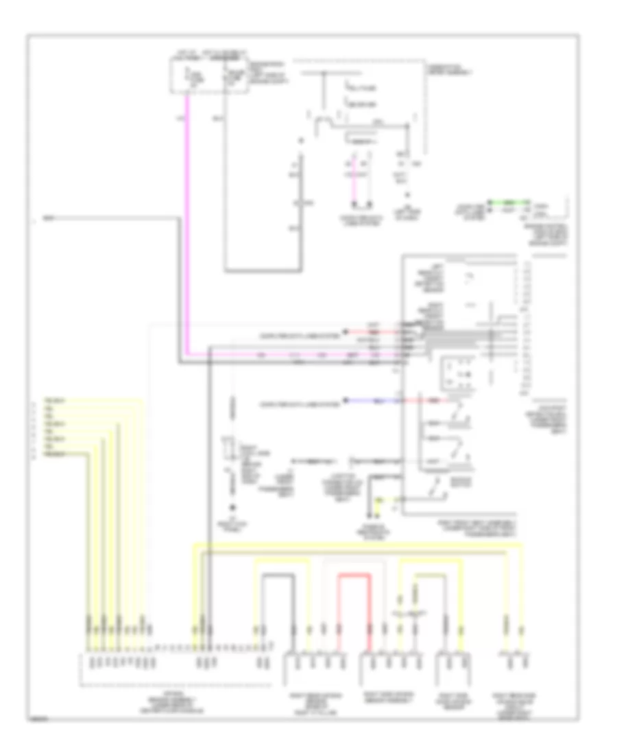 Supplemental Restraint Wiring Diagram 3 of 3 for Lexus GS 350 2013