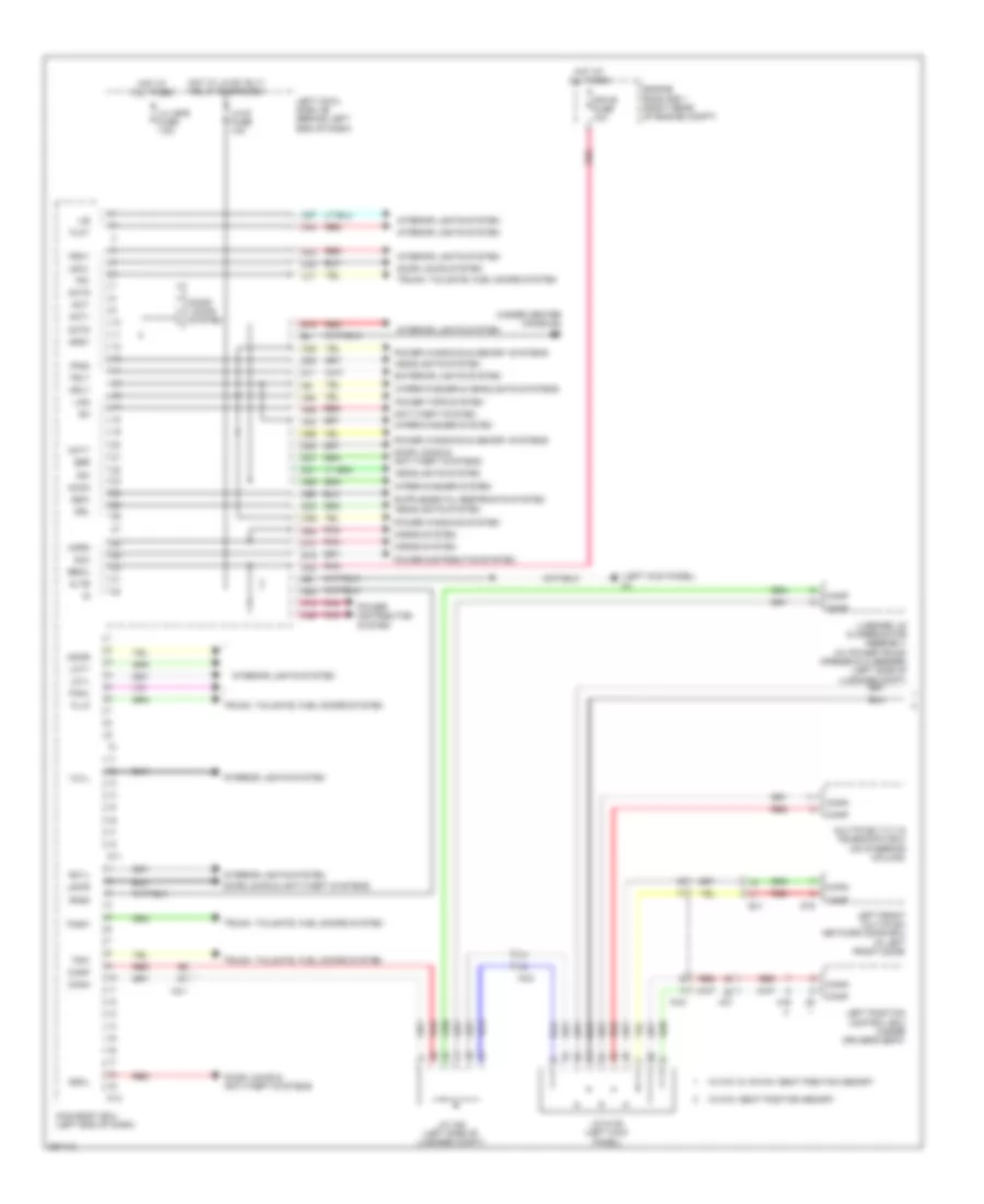 Body ECU Wiring Diagram 1 of 3 for Lexus GS 350 2013