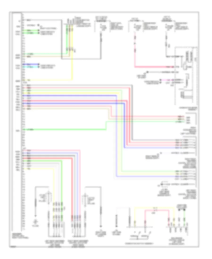Electronic Suspension Wiring Diagram for Lexus GS 350 2013