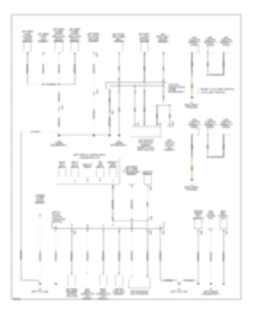 Ground Distribution Wiring Diagram 5 of 6 for Lexus GS 350 2013