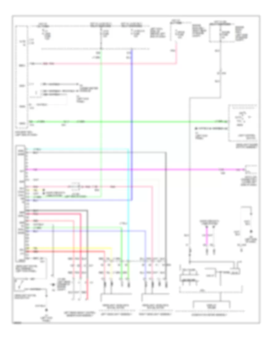 Adaptive Front Lighting Wiring Diagram for Lexus GS 350 2013