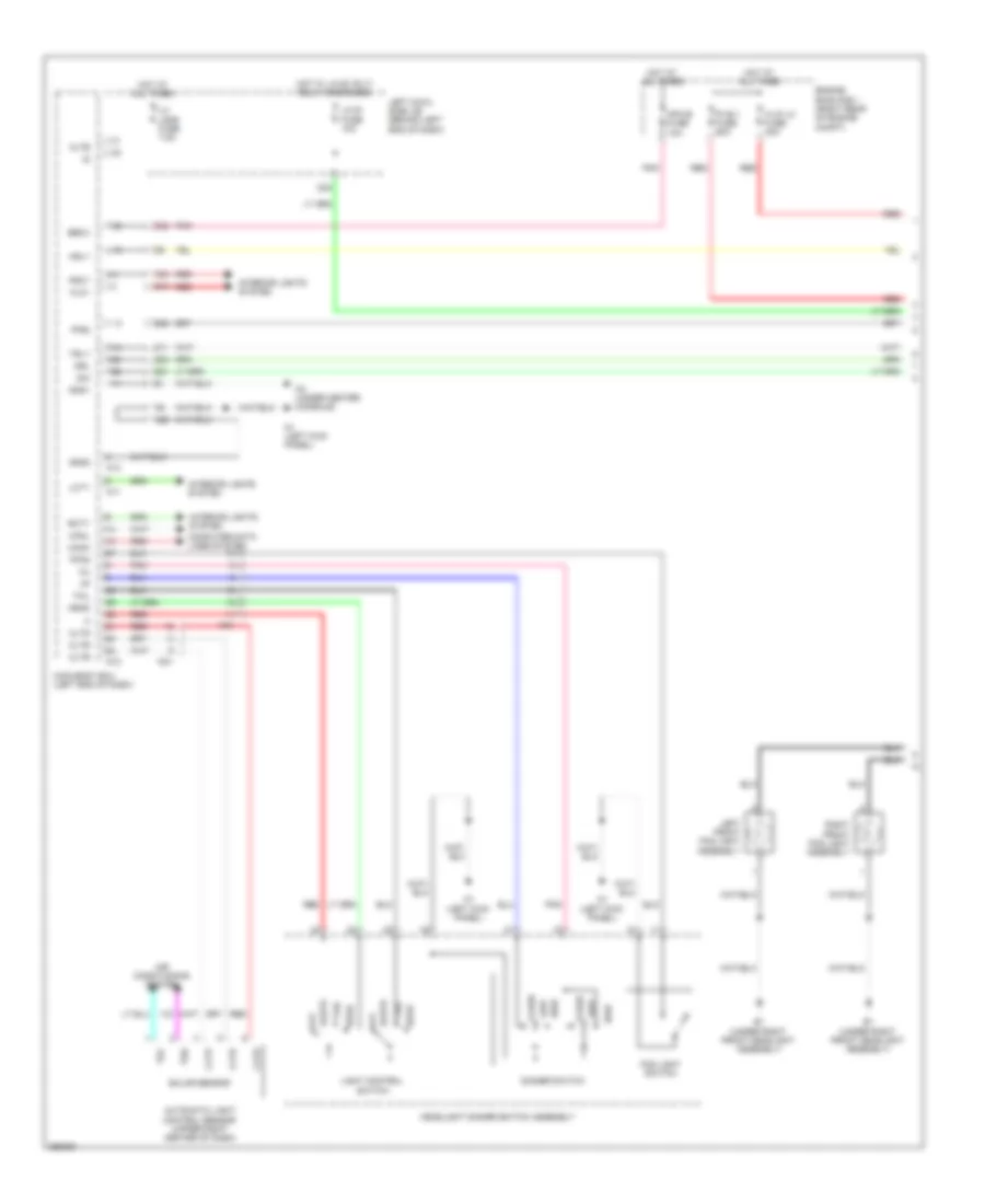 Headlamps Wiring Diagram 1 of 2 for Lexus GS 350 2013