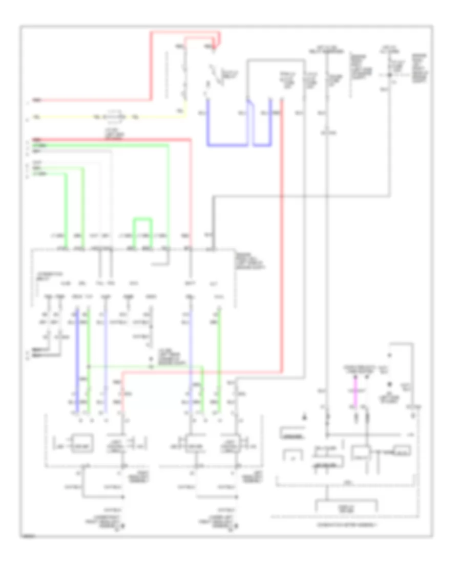 Headlamps Wiring Diagram 2 of 2 for Lexus GS 350 2013