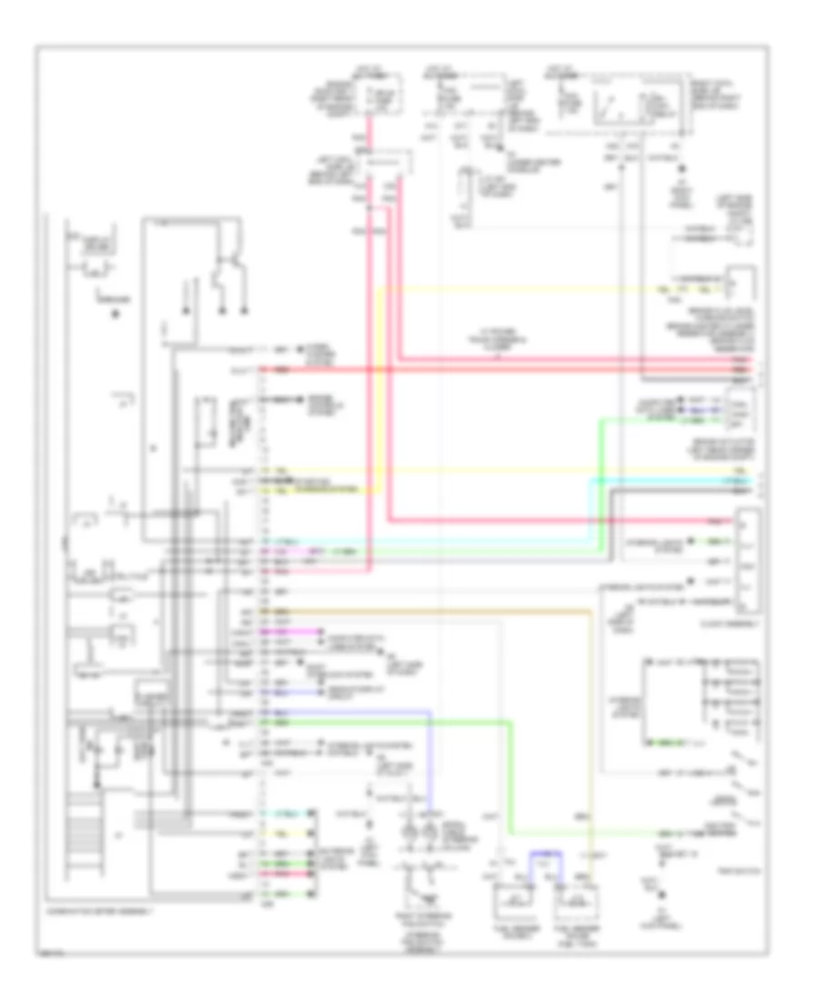 Instrument Cluster Wiring Diagram 1 of 2 for Lexus GS 350 2013