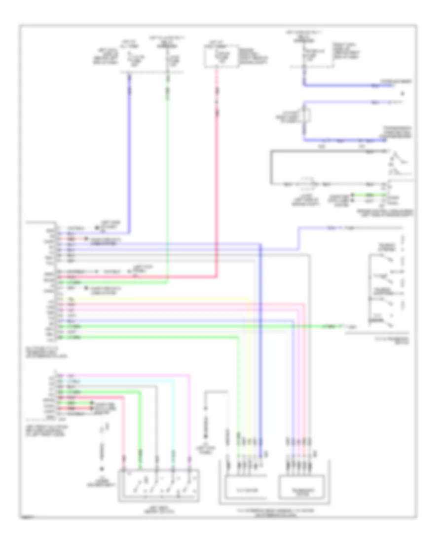 Memory Power Tilt  Power Telescopic Wiring Diagram for Lexus GS 350 2013