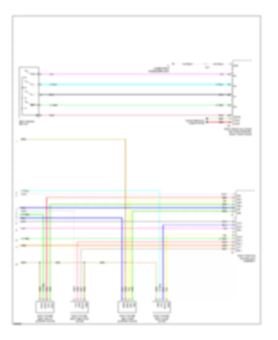 Passenger s Memory Seat Wiring Diagram 2 of 2 for Lexus GS 350 2013